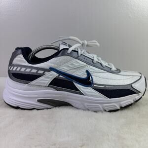 Nike Initiator 395652-101 Men’s Running Shoes – Size 10.5 (White/Silver/Blue)
